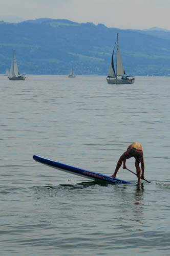 paddle board technique - pivot turn