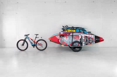 paddle board transport bike trailer