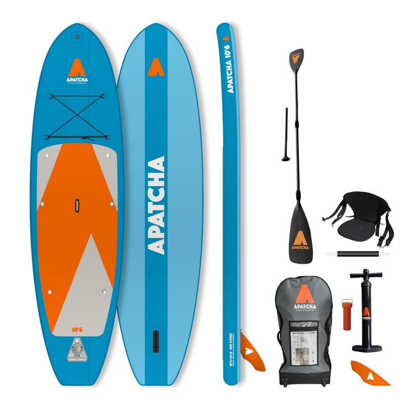 APATCHA SUP 10'6 Allround+ Kajak Seat + Hybrid Paddle