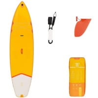 Decathlon 11'0" Touring Einsteiger SUP Board - Stand Up Paddle aufblasbar - gelb